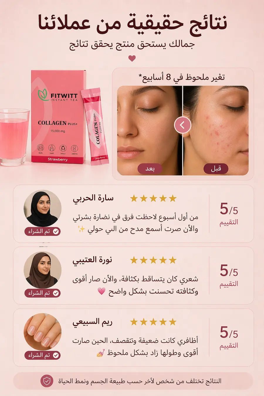كولاجين بلس (Collagen Plus) بتركيز 15,000 ملج - Muluk Store