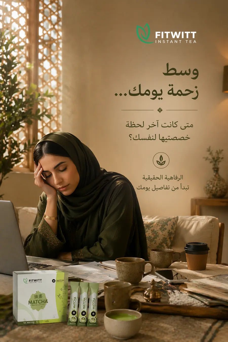 ماتشا ياباني فاخر - إكسير الصحة والرشاقة الطبيعي - Muluk Store